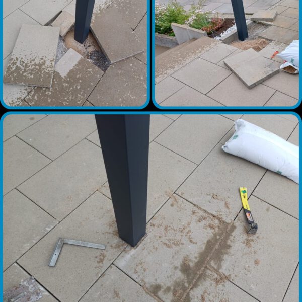 Terrassenüberdachung einpassen