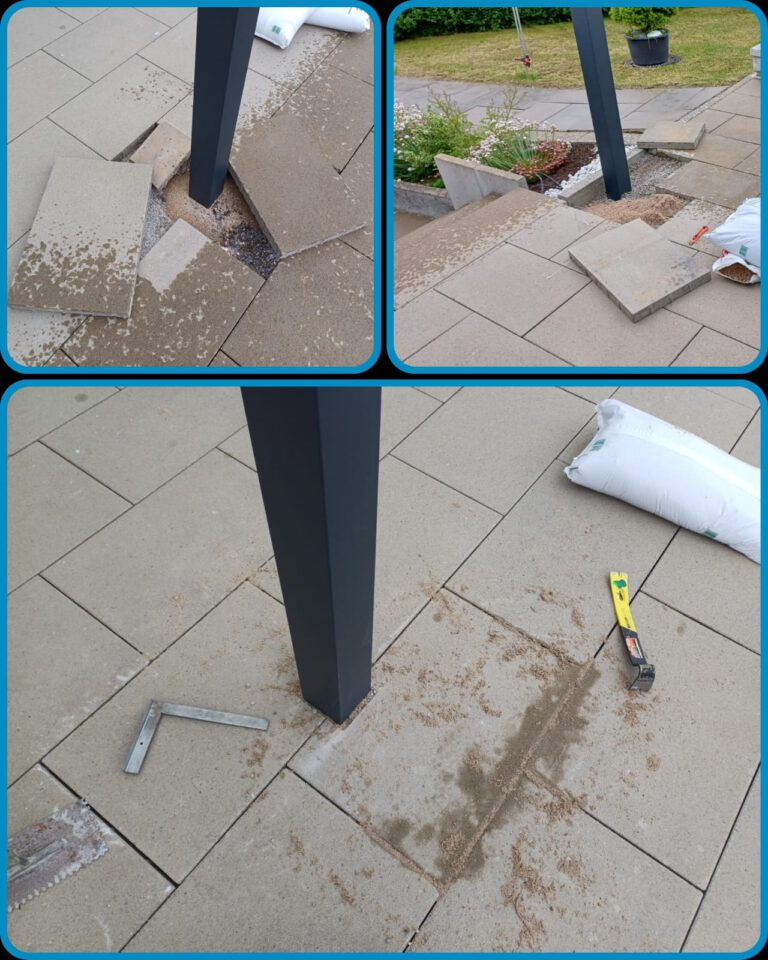 Terrassenüberdachung einpassen